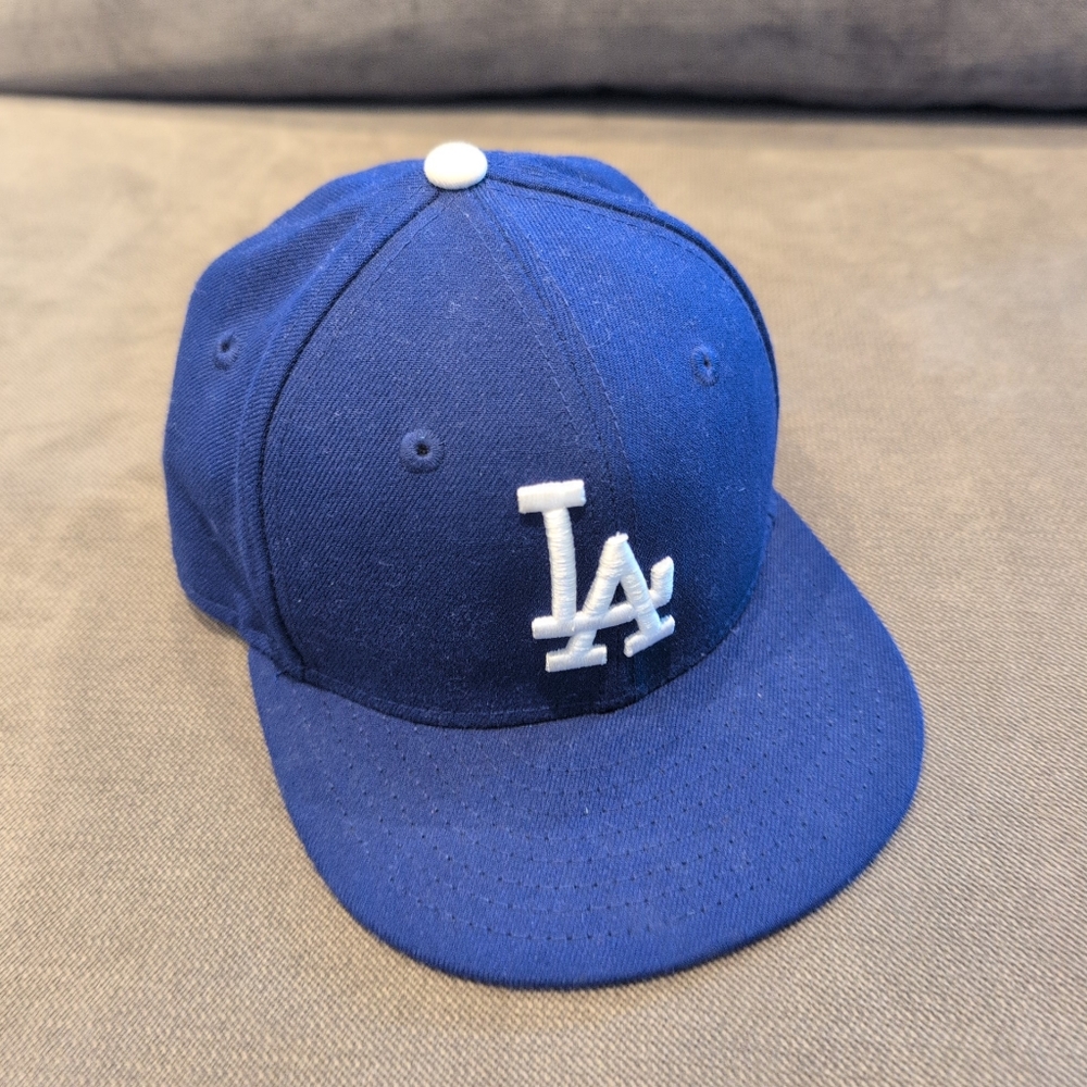 Blue and White Los Angeles Dodgers Cap